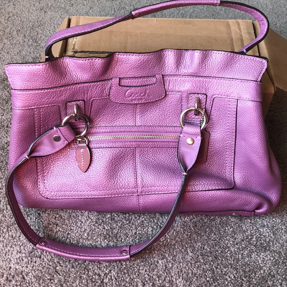 NWOT purple coach bag